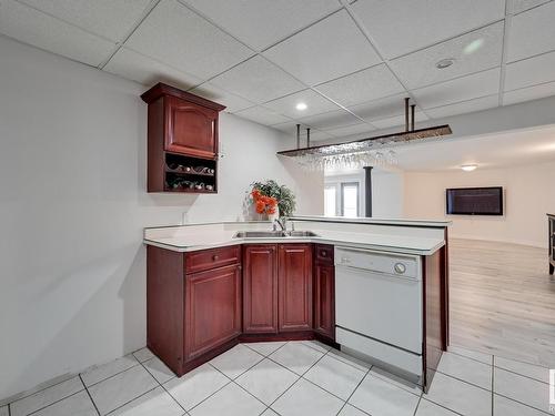 67 53130 Rge Rd 13, Rural Parkland County, AB - Indoor Photo Showing Kitchen With Double Sink