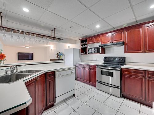 67 53130 Rge Rd 13, Rural Parkland County, AB - Indoor Photo Showing Kitchen With Double Sink