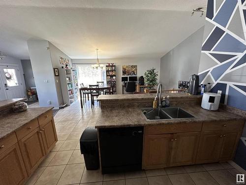 9637/9635 109A Avenue, Edmonton, AB - Indoor Photo Showing Kitchen With Double Sink