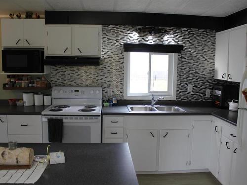 541064 Rr80, Rural Two Hills County, AB - Indoor Photo Showing Kitchen With Double Sink