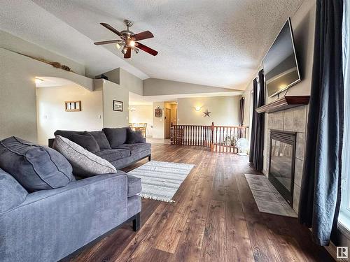 220 61209 Range Road 465, Rural Bonnyville M.D., AB - Indoor Photo Showing Living Room With Fireplace