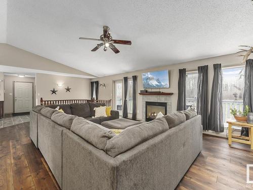 220 61209 Range Road 465, Rural Bonnyville M.D., AB - Indoor Photo Showing Living Room With Fireplace