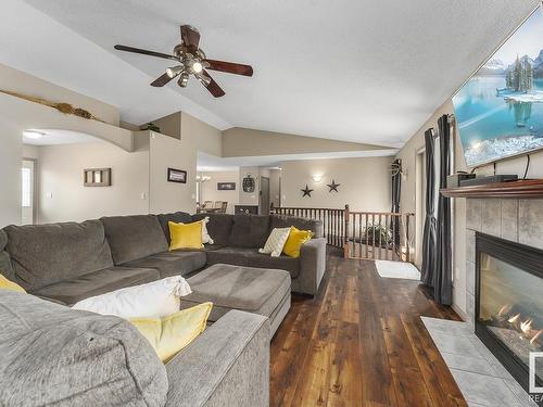 220 61209 Range Road 465, Rural Bonnyville M.D., AB - Indoor Photo Showing Living Room With Fireplace