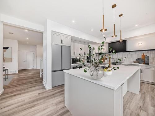 1401 Ainslie Wynd, Edmonton, AB - Indoor Photo Showing Kitchen With Upgraded Kitchen