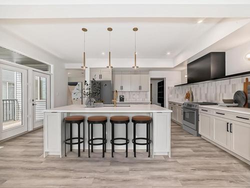 1401 Ainslie Wynd, Edmonton, AB - Indoor Photo Showing Kitchen With Upgraded Kitchen