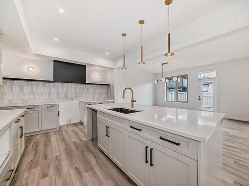 1401 Ainslie Wynd, Edmonton, AB - Indoor Photo Showing Kitchen With Upgraded Kitchen