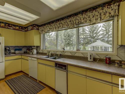 11250 50 Avenue Sw, Edmonton, AB - Indoor Photo Showing Kitchen With Double Sink