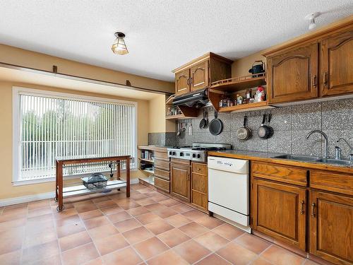 50352 Rge Rd 225, Rural Leduc County, AB - Indoor Photo Showing Kitchen With Double Sink