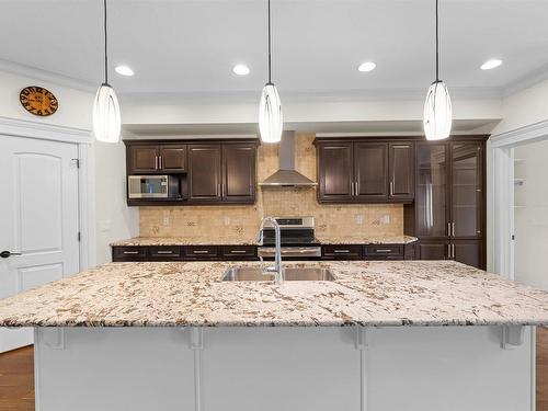 9654 83 Avenue, Edmonton, AB - Indoor Photo Showing Kitchen With Double Sink With Upgraded Kitchen