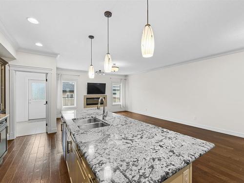 9654 83 Avenue, Edmonton, AB - Indoor Photo Showing Kitchen With Double Sink With Upgraded Kitchen