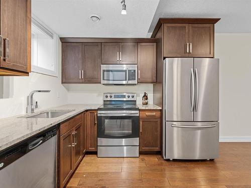 9654 83 Avenue, Edmonton, AB - Indoor Photo Showing Kitchen With Upgraded Kitchen