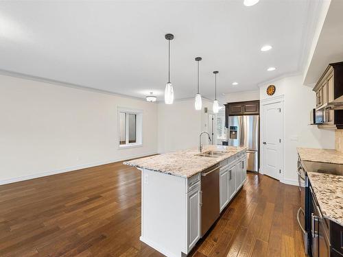 9654 83 Avenue, Edmonton, AB - Indoor Photo Showing Kitchen With Double Sink With Upgraded Kitchen