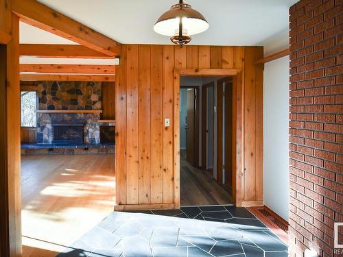 53203A Rge Rd 40A, Rural Parkland County, AB - Indoor Photo Showing Other Room With Fireplace