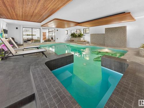 12511 Grand View Drive, Edmonton, AB - Indoor Photo Showing Other Room With In Ground Pool