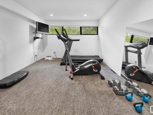 12511 Grand View Drive, Edmonton, AB - Indoor Photo Showing Gym Room