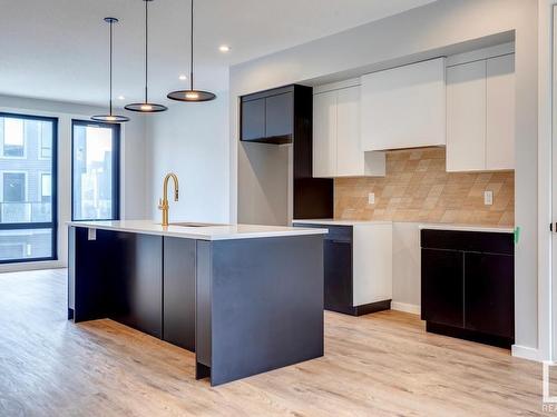 43 1304 Rutherford Road, Edmonton, AB - Indoor Photo Showing Kitchen With Upgraded Kitchen