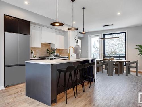 43 1304 Rutherford Road, Edmonton, AB - Indoor Photo Showing Kitchen With Upgraded Kitchen