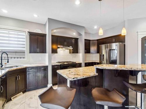 237 Ambleside Drive Sw, Edmonton, AB - Indoor Photo Showing Kitchen With Upgraded Kitchen