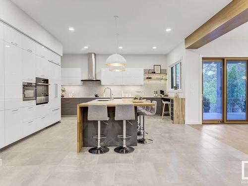 6619 123 Street Nw, Edmonton, AB - Indoor Photo Showing Kitchen With Upgraded Kitchen