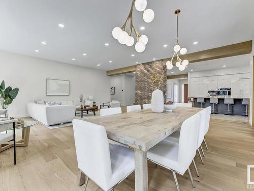 6619 123 Street Nw, Edmonton, AB - Indoor Photo Showing Dining Room