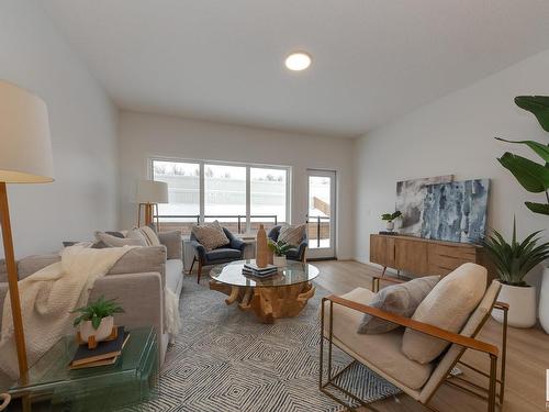 161 Stonehouse Way, Leduc, AB - Indoor Photo Showing Living Room