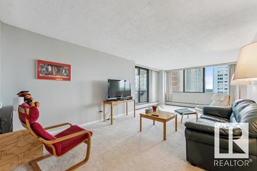 704 9921 104 Street, Edmonton, AB - Indoor Photo Showing Living Room