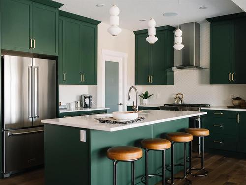 9308 226 Street, Edmonton, AB - Indoor Photo Showing Kitchen With Upgraded Kitchen