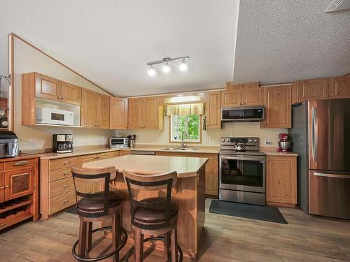 49 Neilson Dr., Rural Athabasca County, AB - Indoor Photo Showing Kitchen With Double Sink