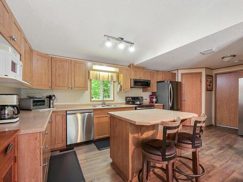 49 Neilson Dr., Rural Athabasca County, AB - Indoor Photo Showing Kitchen With Double Sink