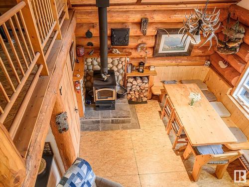 58227 Rng Rd 70 A, Rural St. Paul County, AB - Indoor Photo Showing Other Room With Fireplace