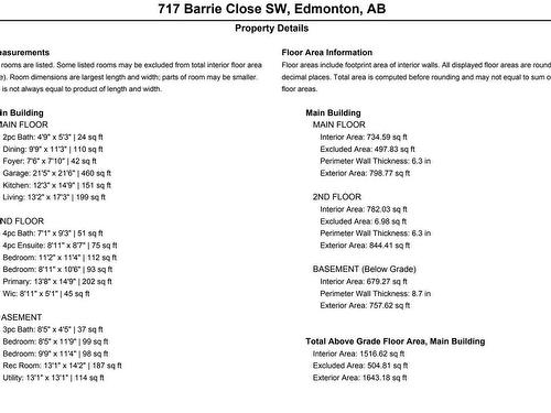 717 Barrie Cl Sw, Edmonton, AB 