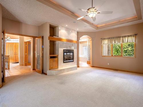 58 Kingsbury Crescent, St. Albert, AB - Indoor With Fireplace