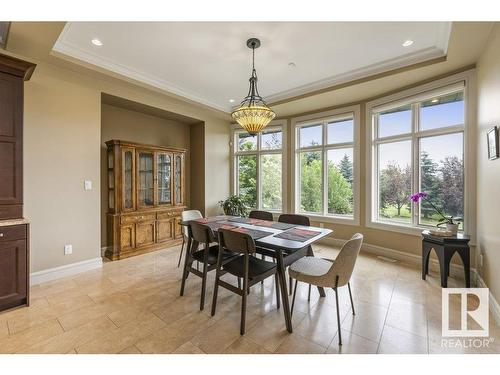 80 Riverstone Close, Rural Sturgeon County, AB - Indoor Photo Showing Dining Room