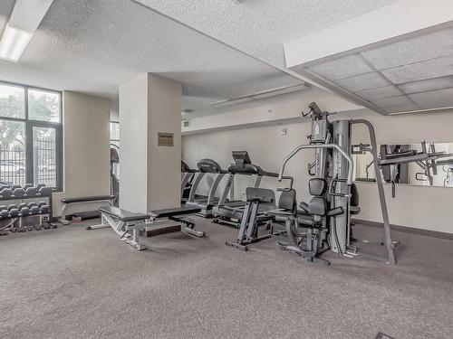 1705 9020 Jasper Avenue, Edmonton, AB - Indoor Photo Showing Gym Room