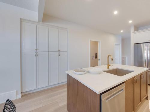 166 Stonehouse Way, Leduc, AB - Indoor Photo Showing Kitchen