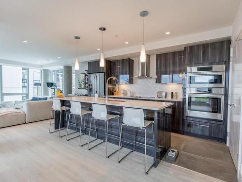 601 11969 Jasper Avenue, Edmonton, AB - Indoor Photo Showing Kitchen With Upgraded Kitchen