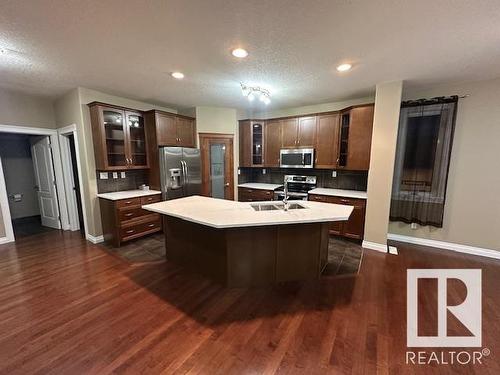 8747- 83 Avenue Nw, Edmonton, AB - Indoor Photo Showing Kitchen With Double Sink With Upgraded Kitchen