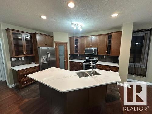 8747- 83 Avenue Nw, Edmonton, AB - Indoor Photo Showing Kitchen With Double Sink With Upgraded Kitchen