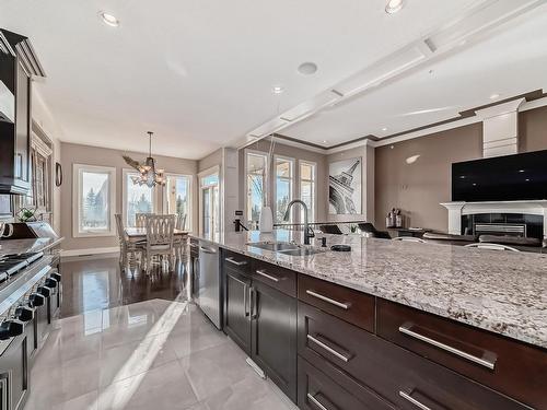 26116 A Highway 16, Rural Parkland County, AB - Indoor Photo Showing Kitchen With Double Sink With Upgraded Kitchen