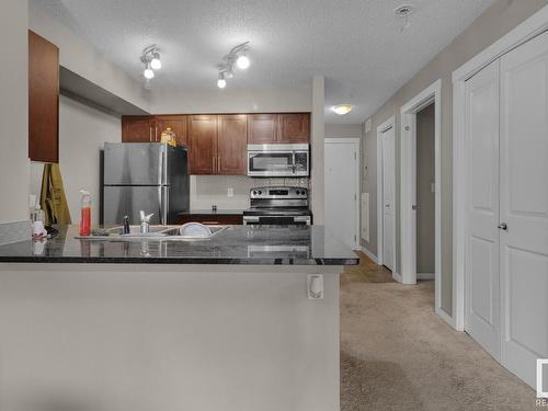 106 3211 James Mowatt Trail, Edmonton, AB - Indoor Photo Showing Kitchen With Stainless Steel Kitchen With Double Sink