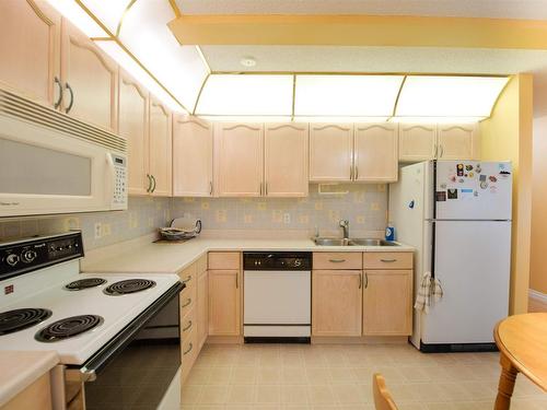 307 18012 95 Avenue, Edmonton, AB - Indoor Photo Showing Kitchen With Double Sink