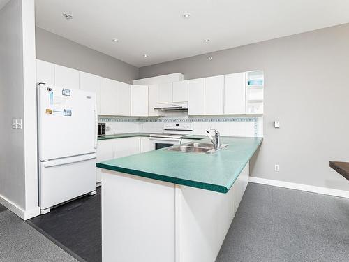 403 11415 100 Avenue, Edmonton, AB - Indoor Photo Showing Kitchen With Double Sink