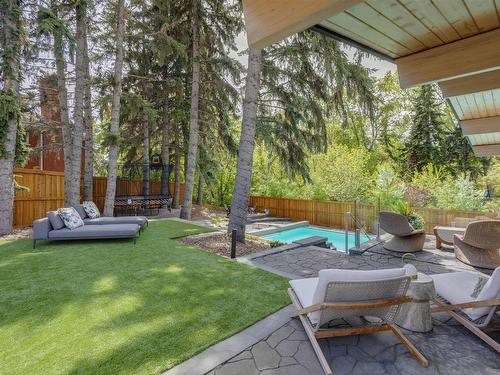 3 Valleyview Crescent, Edmonton, AB - Outdoor With In Ground Pool