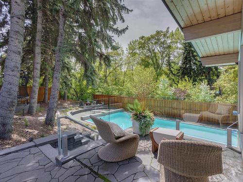 3 Valleyview Crescent, Edmonton, AB - Outdoor With In Ground Pool