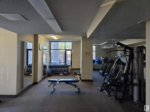 104 9020 Jasper Avenue, Edmonton, AB - Indoor Photo Showing Gym Room