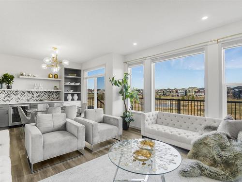 8123 220 Street, Edmonton, AB - Indoor Photo Showing Living Room