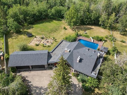 40-54006 Rge Rd 261, Rural Sturgeon County, AB - Outdoor With In Ground Pool With View