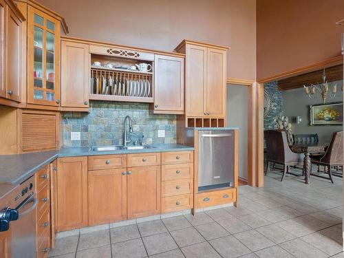 40-54006 Rge Rd 261, Rural Sturgeon County, AB - Indoor Photo Showing Kitchen With Double Sink