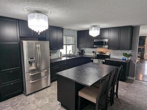 4209 48A Street, Vegreville, AB - Indoor Photo Showing Kitchen With Double Sink With Upgraded Kitchen