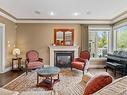 1924 121 Street Sw, Edmonton, AB  - Indoor Photo Showing Living Room With Fireplace 